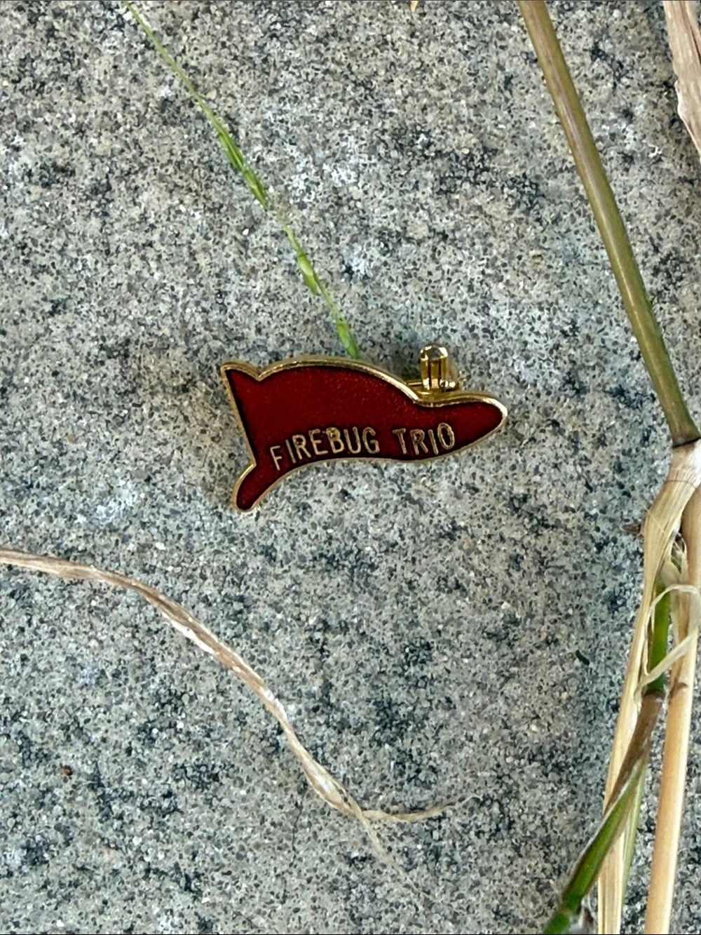 Vintage Red FIREBUG TRIO Enamel Pin
